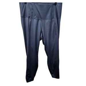 Nike Yoga Dri-FIT High Waisted 7/8 Leggings Plus Size 1X Dark Grey Smoke